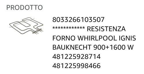 Whirlpool 481225998466 230v - whirlpool,